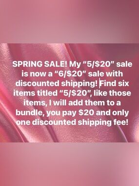 Spring sale!